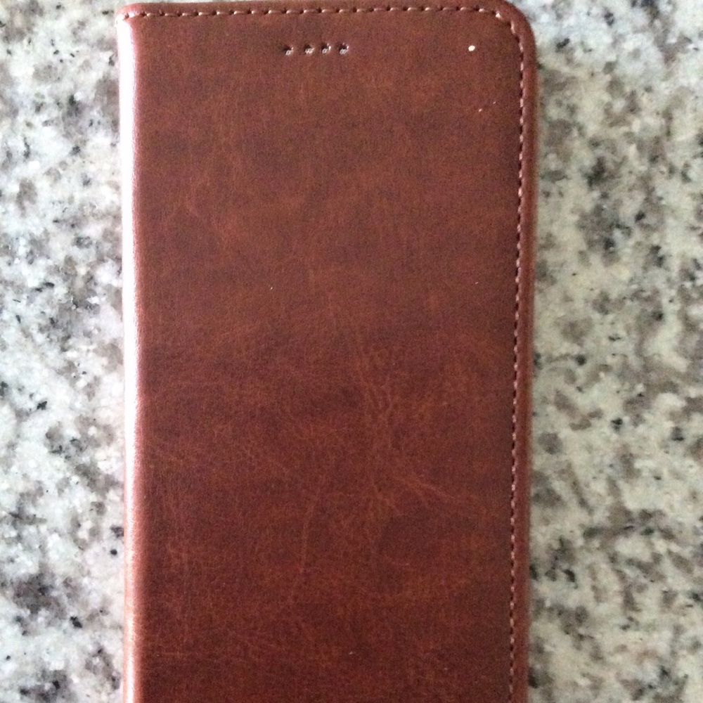 Brown Leather Wallet Case IPhone 7/8